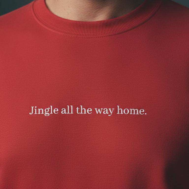 Jingle all the way home. - Sweater Unisex